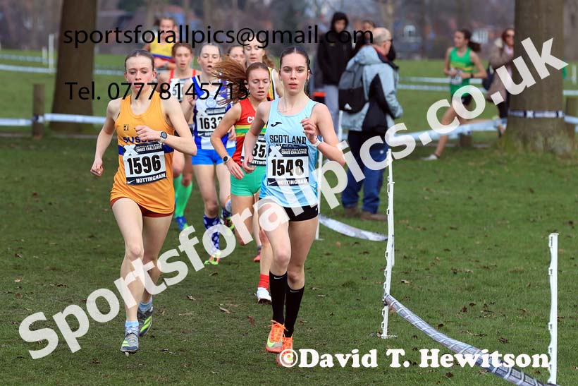 Womens Under-17s, 2024 CAU Inter Counties Cross Country Champs., Wollaton Park, Nottingham. Photo: David T. Hewitson/Sports for All Pics